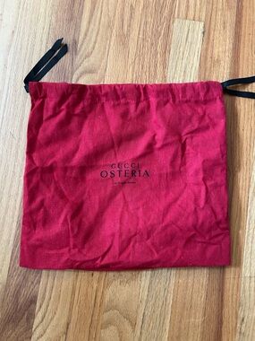 Gucci Red Drawstring Accessory Pouch with Black Logo